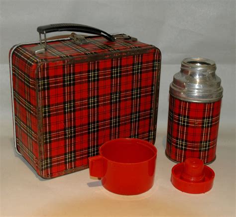 Vintage Plaid Lunch Box for sale 